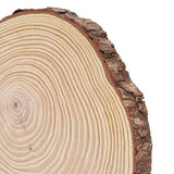 Large Natural Wood Slices, Unfinished Round Wood Discs Wooden Circles for Arts with Bark for Crafts, Centerpieces, Paintings(22.5x23) HERCHR