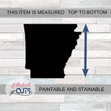 Arkansas Wood Cutouts for crafts, Laser Cut Wood Shapes 5mm thick Baltic Birch Wood, Multiple Sizes Available Elliefont Styles