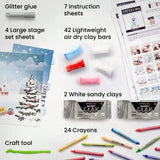 Arteza Kids Air Dry Clay, Winter Wonderland Stage Clay Kit, Craft Supplies for Learning Centers and Educational Playtime, Christmas, Birthday Gifts Arteza Kids