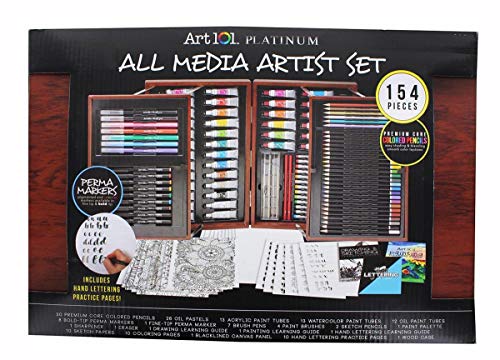 D.M. Creations, L.L.C. Art 101 Platinum All Media 154-Piece Artist Set Art 101 USA