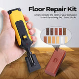 Wood Floor Furniture Scratch Repair Kit of 11 Colors Wax, Leepesx Laminate Repairing Kit with Melting Tool for Cracked Stone Crack Chip Ceramic Floor Leepesx