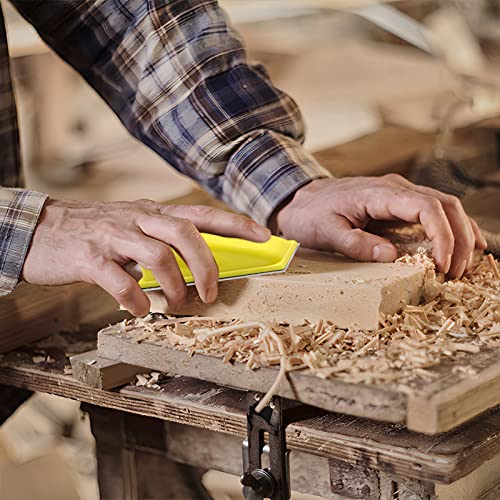 ZEHIQ 61 Pieces Detail Sanding Refill 3.5 x 1 inch, Micro Sander Kit for Small Projects Hook and Loop Aluminum Oxide Gold Sandpaper Assorted 60 to ZEHIQ