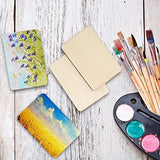 ZEONHAK 120 PCS 1/8 x 2 x 3 Inch Unfinished Wood Rectangles, Blank Natural Poplar Wood, Rectangle Wooden Slices, Wood Tiles for Crafts, DIY ZEONHAK