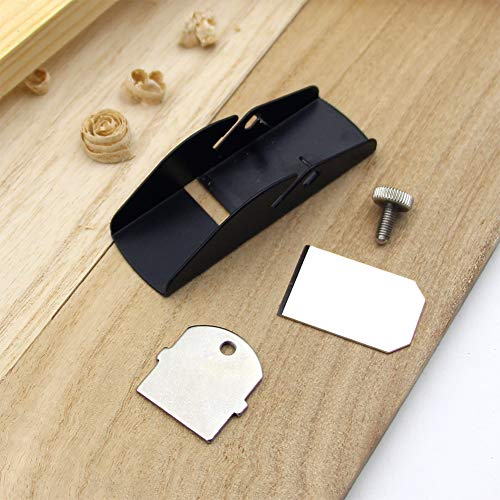 Mini Trimming Planer,DIY Model Making Tool Woodworking Pocket Plane Hand Adjustable for Trimming Projects.(Black,3.35 * 1.18 * 1.38inch) - WoodArtSupply