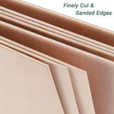 LINSHRY Basswood Sheets 1/16, 5 Pcs 12x8 Inch Thin Plywood Wood Sheets for Architecture Model, Engraving, Creative Painting or School DIY Projects LINSHRY