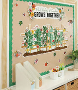 Carson Dellosa Grow Together 65 Ft Straight Light Wood Bulletin Board Borders, Classroom Borders for Bulletin Board, White Board, Cork Board, and Carson Dellosa Education