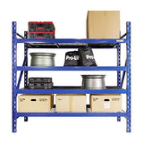 Pro-Lift Garage Storage Shelves - Heavy Duty 4-Tier Adjustable Metal Wire Shelving Units with 8000 lbs Total Capacity for Garage Basement Racking Pro-LifT