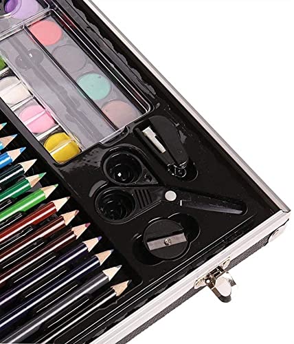 RMENST 150 Piece Deluxe Art Set, Art Box & Drawing Kit, Oil Pastels, Colored Pencils, Watercolor Cakes, Sketch Pencils, Paint Brush, for Kids, Teens - WoodArtSupply