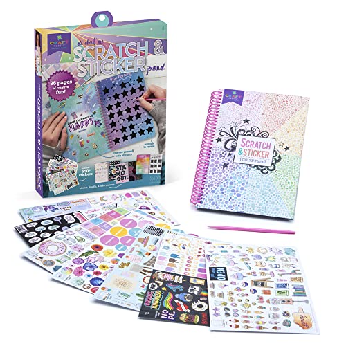 Craft-tastic — Scratch and Sticker Interactive Journal — Activity Book Packed with Fun Quizzes, 550+ Stickers, Creative Doodle Prompts, and More! Craft-tastic
