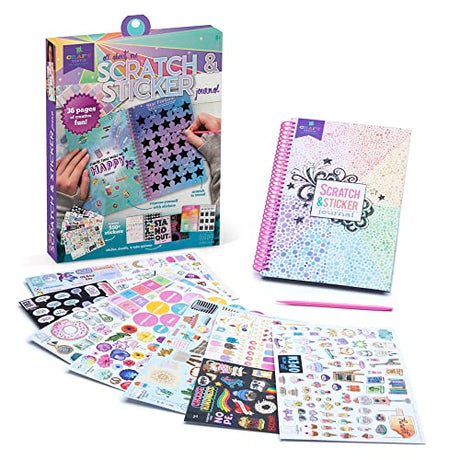 Craft-tastic — Scratch and Sticker Interactive Journal — Activity Book Packed with Fun Quizzes, 550+ Stickers, Creative Doodle Prompts, and More! Craft-tastic