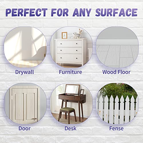 TiGilt Touch Up Paint Pens 3-Pack - Refillable Paint Brush Pens for Walls Furniture Drywall Cabinet Wood Countertop Window Door Small Brushes Repair TiGilt