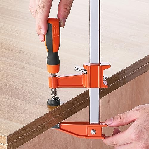 VEVOR Bar Clamps for Woodworking, 2-Pack 36" Clamp/Spreader, Quick-Change F Clamp with 600 lbs Load Limit, 2.5" Throat Depth, Cast Iron and Carbon VEVOR