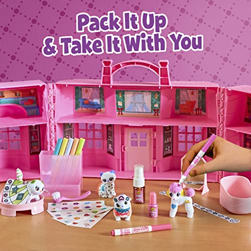 Crayola Scribble Scrubbie Pets Super Salon, Color, Paint & Wash Toy, Gift for Kids, Ages 3, 4, 5, 6 Crayola