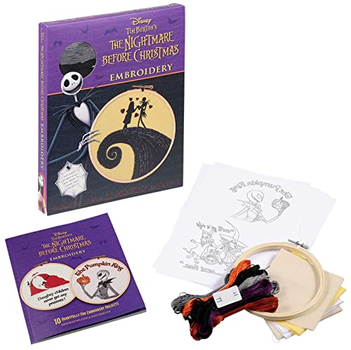 Disney Tim Burton's The Nightmare Before Christmas Embroidery (Embroidery Craft) WoodArtSupply