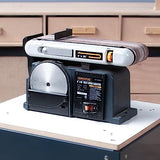 POWERTEC UT1008 Planer Stand with Wheels, 23-1/16" x 20-1/8" x 29.5" Melamine MDF Table Top, Multi-Purpose Storage Mobile Base for Woodworking POWERTEC