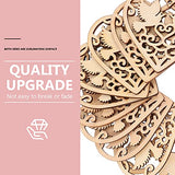 VOSAREA 30Pcs Wooden Pendant Wedding Heart Woodsy Decor Heart Wood Cutouts decoraciones para salas de casa Home décor Christmas Embellishments for VOSAREA