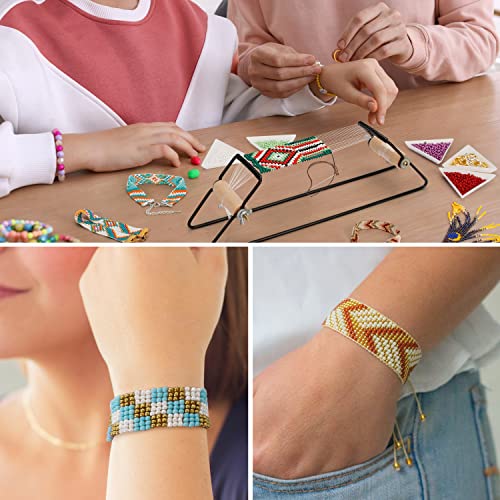 PP OPOUNT Value Bead Loom Kit, 11343 PCS Loom Beading Supplies with Lots of Seed Beads, Complete Jewelry Making Tools and Accessories, Beading Loom PP OPOUNT