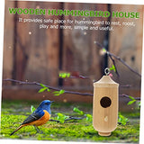 SUPVOX Hummingbird House Rustic Birdhouses Unfinished Birdhouses Outdoor Bird House Bird Breeder Outdoor Bird Aviary Small Outdoor Decoration Hanging SUPVOX