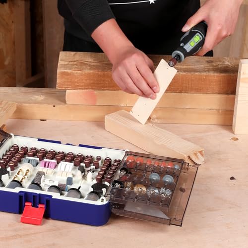 WORKPRO 476PCS Rotary Tool Accessories Kit, Rotary Tool Bits for Easy Cutting, Sanding, Grinding, Carving, Polishing, Drilling and Engraving WORKPRO
