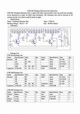Colorful LED RGB LED Flashing Christmas Tree DIY Kits Electronics Colorful 3D Xmas Tree DIY Module Funny Kits PCB Board for Practice Learning ACEIRMC