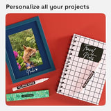 ARTISTRO 2 White Acrylic Paint Pens for Rock Painting Ceramic Wood Glass Tire Plastic - 0.7mm Extra Fine Tip Paint Markers Ideal for Labeling DIY ARTISTRO