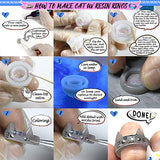 FUNSHOWCASE Cat Resin Ring Silicone Mold for Liquid Clay Crafting, Resin Epoxy, Jewelry Making US Ring Size 5 6 7 FUNSHOWCASE