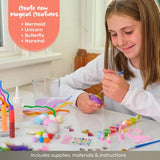 BRYTE 150+ Piece Deluxe Edition All-Inclusive Kids Rock Painting Kit | 10 Rocks, 8 Waterproof Paints, Glitter Glue & More | DIY Science Kit, STEM BRYTE