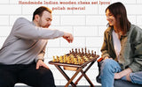 Star InternationalHandmade Magnetic Chess Table Rosewood Wood | Chess Set with Folding Game Board | Home, Office, Travelling and Gift Uses|100% STAR INTERNATIONAL