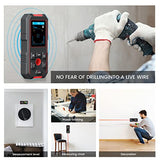 KOLSOL Stud Finder with 196ft Laser Measure, 3 in 1 Electric Wall Scanner Sensor with ±0.1° Digital Level Lithium Battery, LCD Studs Detector Audio KOLSOL