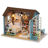 TuKIIE DIY Miniature Dollhouse Kit, 1:24 Scale Wooden Mini Christmas Doll House Accessories with Furniture for Kids Teens Adults(Forest Times) TuKIIE