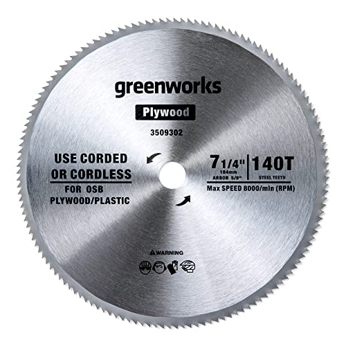 Greenworks 24V 7-1/4 " 140T Circular Saw Blades Greenworks