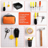 FALPRO 130PCS Pegboard Hooks Assortment - Peg board Hooks for Hanging Tools with Pegboard Bins & Cups,1/8-Inch Pegboard Wall Organizer - Ideal for FALPRO