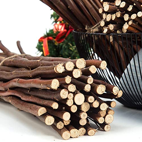 50pcs Wood Log Sticks Wooden Crafting Sticks DIY Wood Sticks Wood Branches Tree Twigs Wedding Accessories for Wedding Party Decor KODORIA