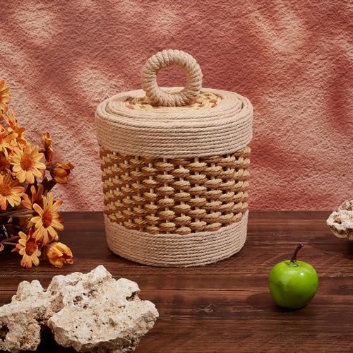 FREEBLOSS Macrame Basket Kit DIY Macrame Kit for Beginners Video Tutorials Basket Weaving Craft Adults Macrame Craft Kit for Gift FREEBLOSS