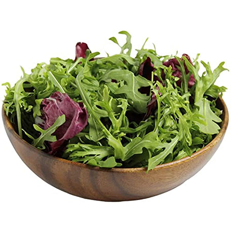 WRIGHTMART Wood Bowl, Set of 4 Bowls for Food, Salads, Pasta, Cereals, Nachos, Chips, Trail and Nut Mixes, Rustic Durable Hand Crafted Acacia Dining WRIGHTMART