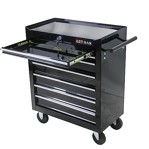 nifoti 7 Drawers Tool Cart on Wheels,Multifunctional Rolling Tool Chest Tool Storage,Drawers Rolling Tool Trolley Organizer Tool Case for nifoti
