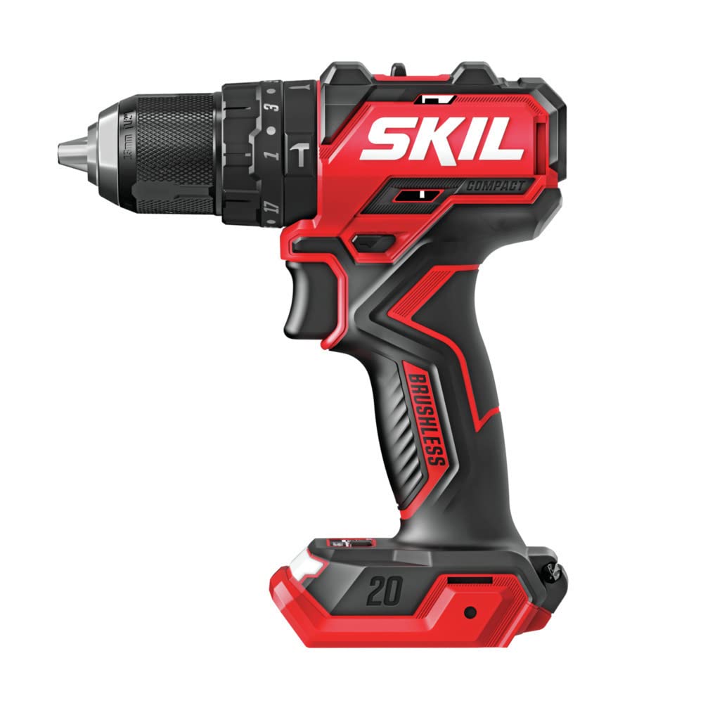SKIL PWR CORE 20™ Brushless 20V 1/2 In. Compact Hammer Drill Tool Only- HD6294B-00