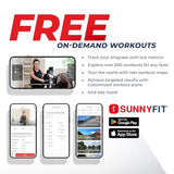 Sunny Health & Fitness Smart Magnetic Rowing Machine with Extended Slide Rail with Exclusive SunnyFit® App Enhanced Bluetooth Connectivity – Sunny Health & Fitness