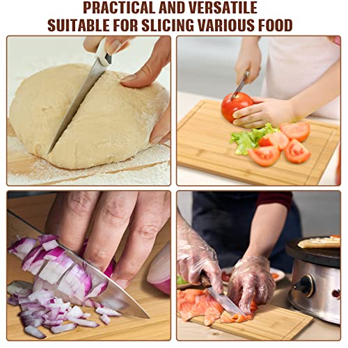 12 Pack Bulk Plain Bamboo Cutting Board Set 12 x 8 Inch Kitchen Chopping Boards Rectangular Blank Cutting Board Wood Crafts Serving Board for DIY Patelai