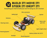 Pica Toys Wireless Remote Control Car Kit F1, Science Project Kit for Kids/Students/Education, STEM Project Model Car Kits to Build, Ideal Choice for Pica Toys