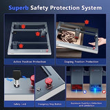 Ortur OLM3 LU3-20A Laser Engraver with 50L Laser air Assist, 20W Output Laser Cutter DIY Laser Engraver Machine, 20000mm/min Engraving Speed and App Ortur