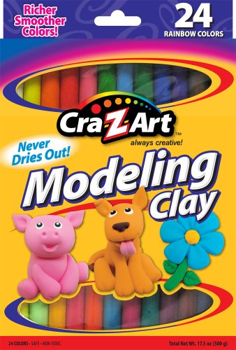 Cra-Z-Art Modeling Clay, 17.5 oz, 24 Count (10901) Cra-Z-Art