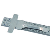 HHIP 7006-0003 6 X 15/32" Stainless Steel Ruler (32Nds, 64Ths, mm & 0.5Mm) HHIP