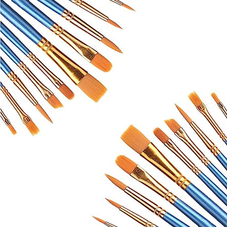 Paint Brushes Set 20pcs, Art Brushes, Paint Brushes, Paint Brush, Paint Brushes for Kids, Watercolor Brushes, Acrylic Paint Brushes, Paint Brushes MUUZLL