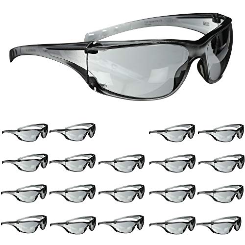 3M Safety Glasses, Virtua AP, 20 Pack, ANSI Z87, Gray Hard Coat Lens, Gray Frame, Side Shields 3M