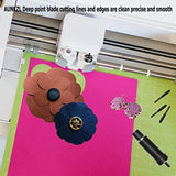 Deep Cut Housing +5 Pcs Deep-Point Blade, AUNKZL Replacement Deep Cut Blade Suitable for Explore Air One/Air/Air 2/ Air 3 / Maker/Maker 3 Cut AUNKZL