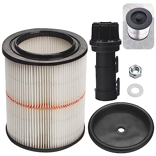 2-1/2-Inch Vacs Vacuum Diffuser WS25025A VT2525 & 9-17816 Filter Set for Shop Vac Craftsman Wet/Dry Vacuum Cleaner Attachment, fits 5 & Larger Gallon - WoodArtSupply