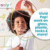 Ooly Vivid Pop! [Set of 8] Super Bright Water Based Paint Markers - Erases off Whiteboards, Windows, Mirrors- For Kids, School Supplies, Art Ooly