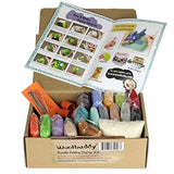 Woolbuddy Needle Felting Kit, Starter, Felting Kit for Beginners Adult, Kids, 6 Cute Felting Animals, Felting Supplies Included Felting Needles, Woolbuddy