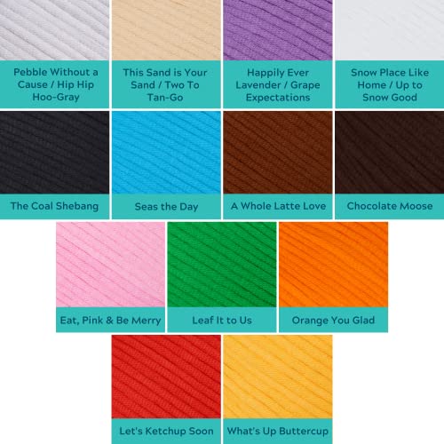 The Woobles Easy Peasy Yarn, Crochet & Knitting Yarn for Beginners with Easy-to-See Stitches - Yarn for Crocheting - Worsted Medium #4 Yarn - - WoodArtSupply